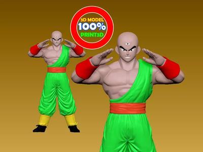 THIENSHINHAN - DRAGONBALL - 3D PRINT MODEL