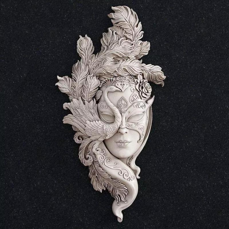 Statue 3d Wall Art