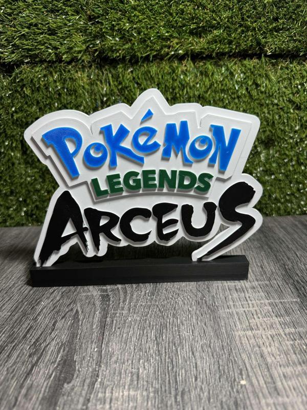 POKEMON LEGENDS ARCEUS LOGO 3D PRINT DECORATION (3MF precolored) !Free!