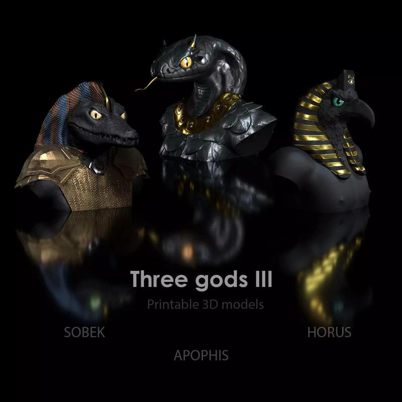 3-Pack - 20 Percent Discount  Gods Anubis  Sobek Apophis Horus