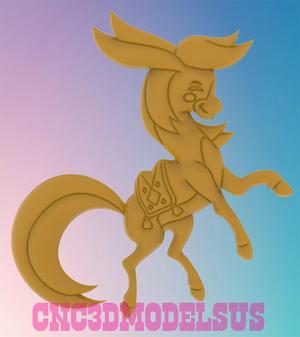 little humpbacked horse 3D MODEL STL FILE FOR CNC ROUTER LASER