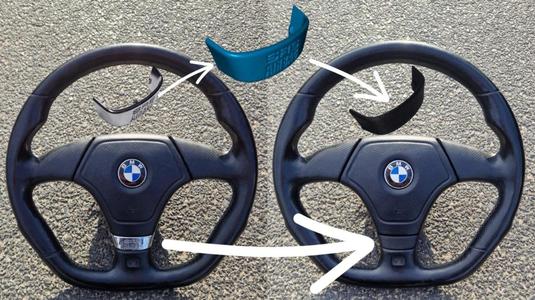 BMW E36 steering wheel SRS cover / emblem