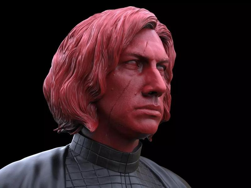 Kylo  Ren Adam Driver Bust