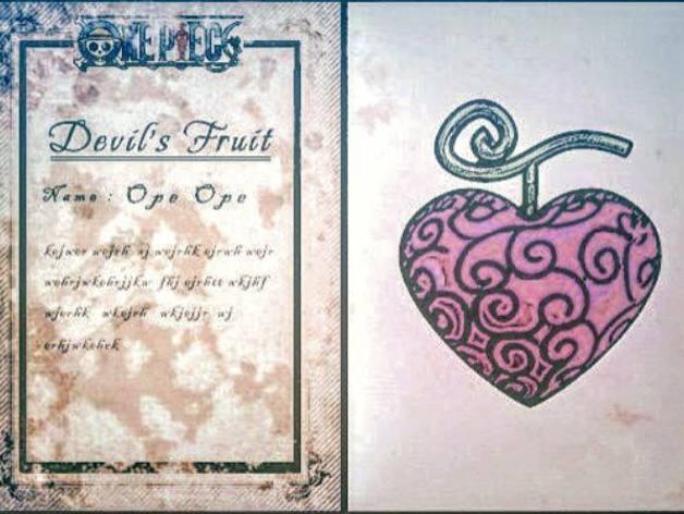 Opeopenomi Trafargar Law Devil fruit Onepiece