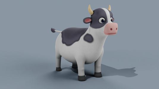 Cartoon Cow Baby
