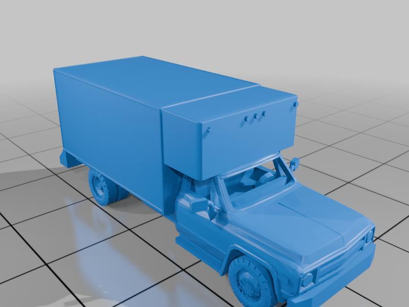 Cube Van U-Haul Moving Truck - N Scale (1:160)