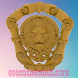 Lion Frame 3D MODEL STL FILE FOR CNC ROUTER LASER