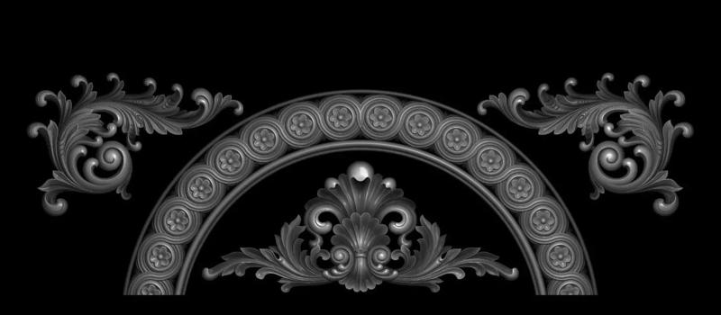 3d model of flowers and leaves