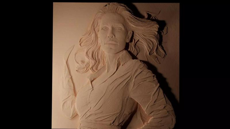 Julia Roberts CNC 3d Print High Relief Sand Casting