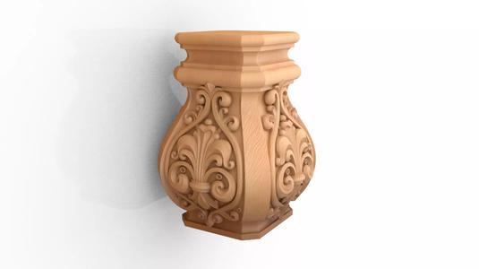 Classic decorative Square Pedestal CNC 3D Print