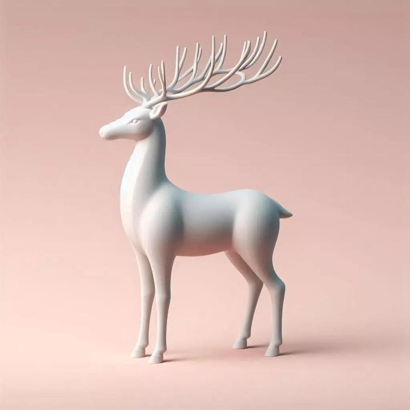 Minimalism Christmas reindeer
