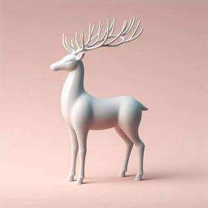 Minimalism Christmas reindeer