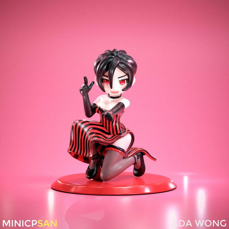 Mini Ada Wong Dress Outfit 02 - Resident Evil Game Figure