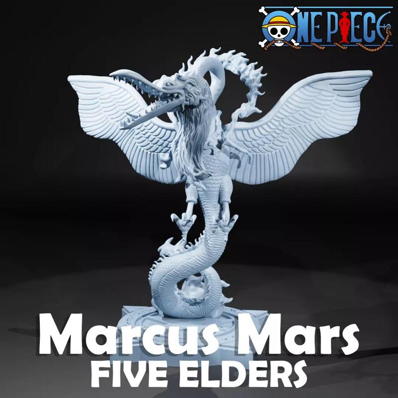 MARCUS MARS FANART - FIVE ELDERS - ONE PIECE