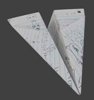 Paper Plane 3D Model - STL Ready to Print