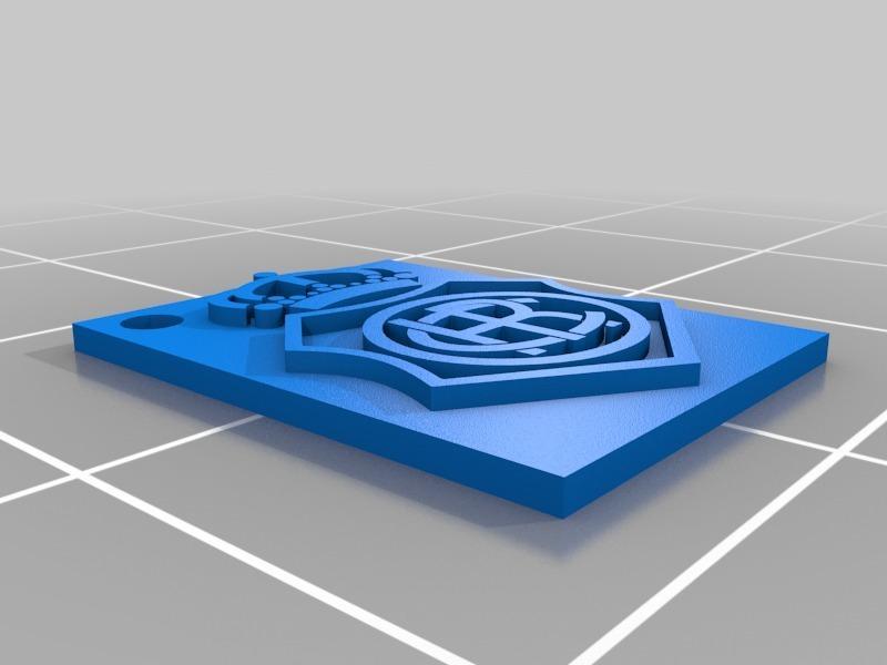 Recreativo Huelva Keychain by axelsykes