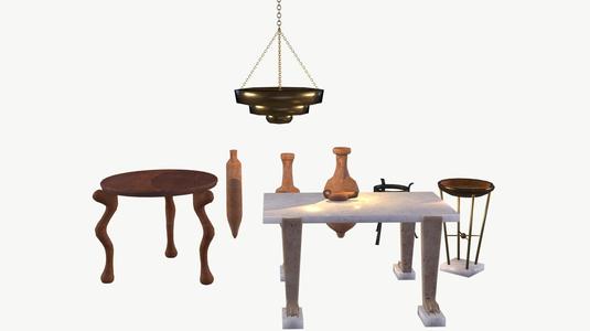 Roman furniture - Roman Villa pack