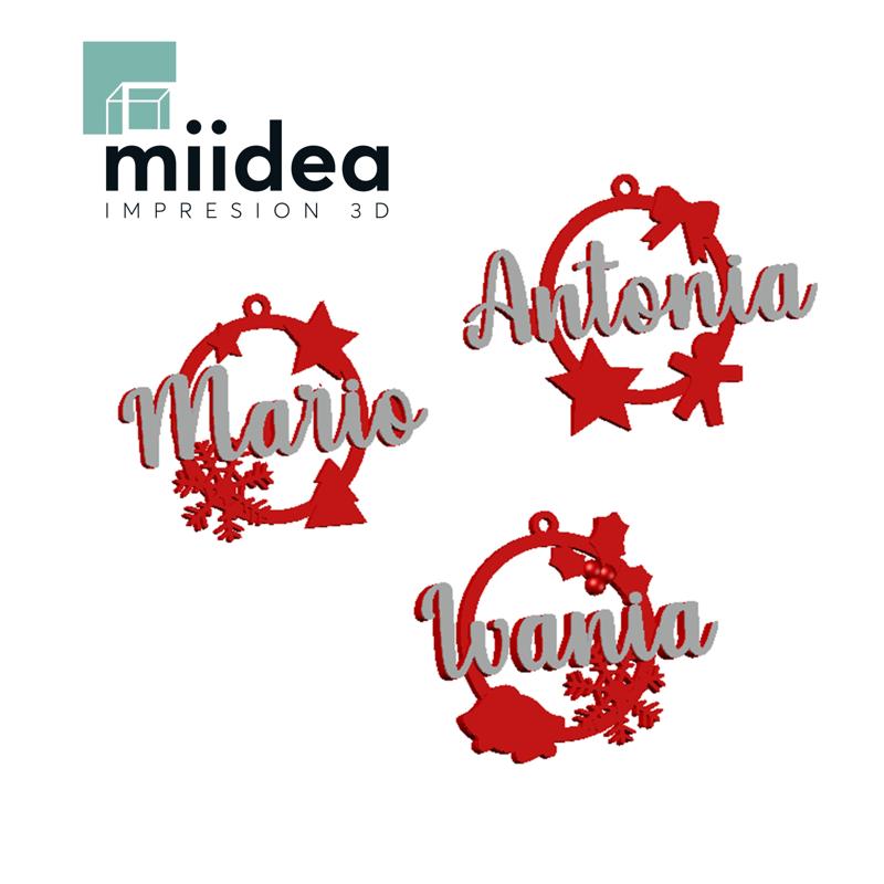 EDITABLE CHRISTMAS ORNAMENTS