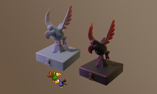 Chess Pack Squawks Quawks from DKC3 3D print model