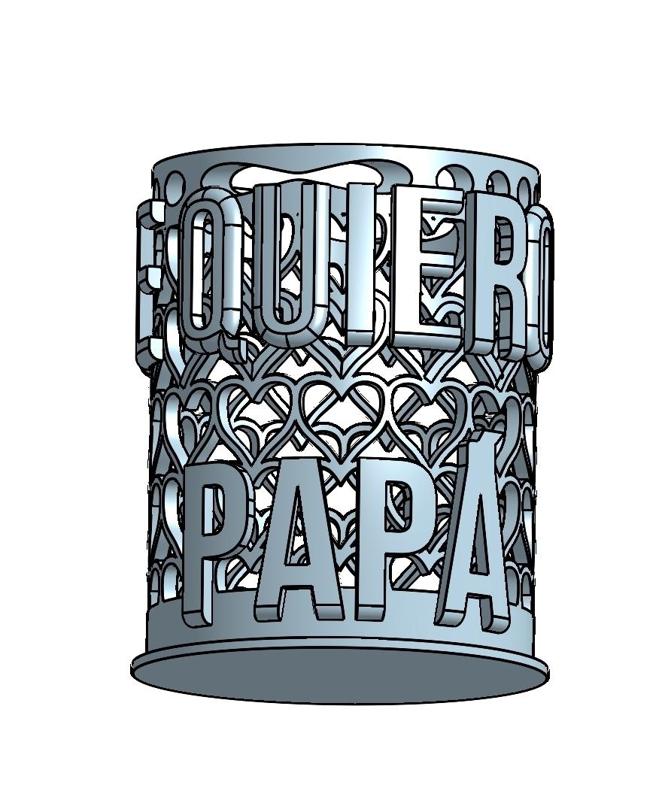 I love you daddy pencil holders