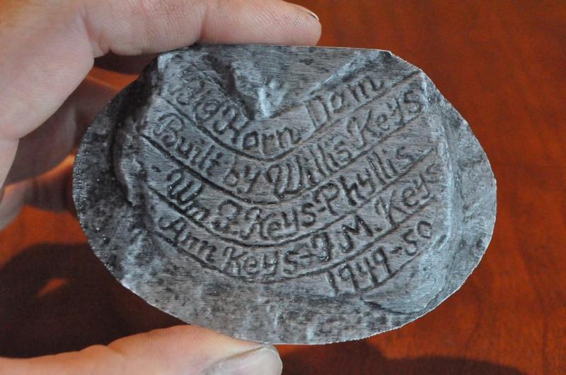 Barker Dam Inscription