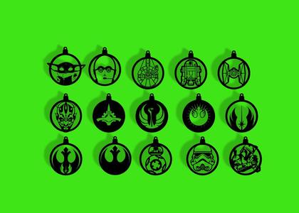 CHRISTMAS SPHERES(STAR WARS)