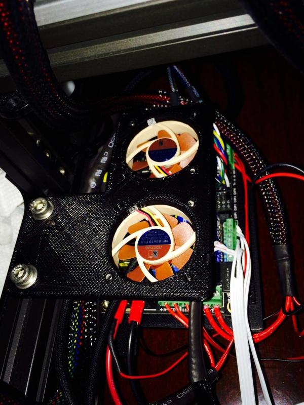MendelMax 2.0 2x40 Control Board Fan Mount