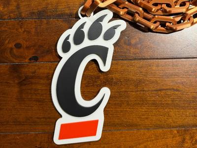 Cincinnati Bearcats Oversized Necklace Logo