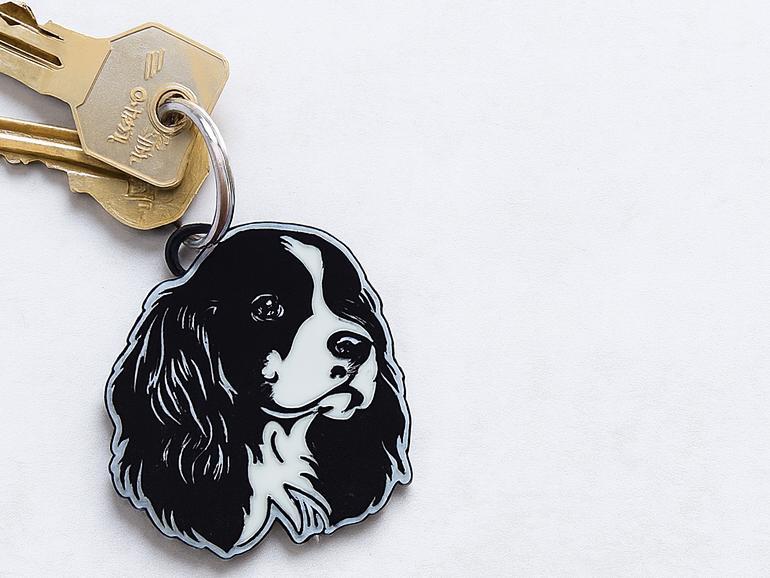 Cavalier King Charles Spaniel keychain