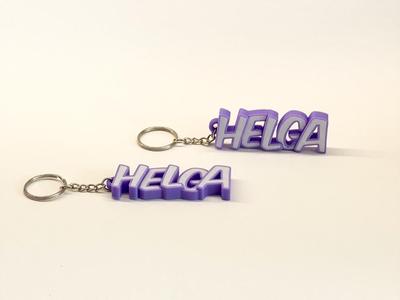 Beautiful keychain with the name Helga