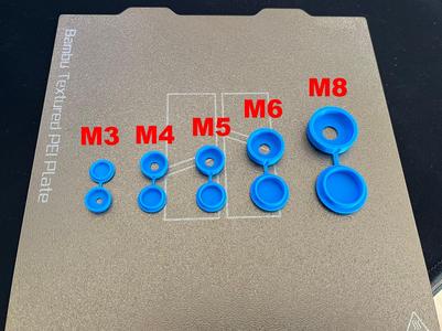Cover for Screw Heads M3 M4 M5 M6 M8