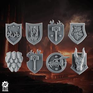 Emberforge shields pads - Fire lizards [Supported]