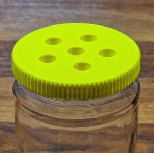 3D Printable Gnat Trap Lid - Fits Standard 82mm (T82) Jars / Piège à Moucheron