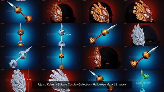 Jujutsu Kaisen - Sukuna Cosplay Collection - Halloween Mask
