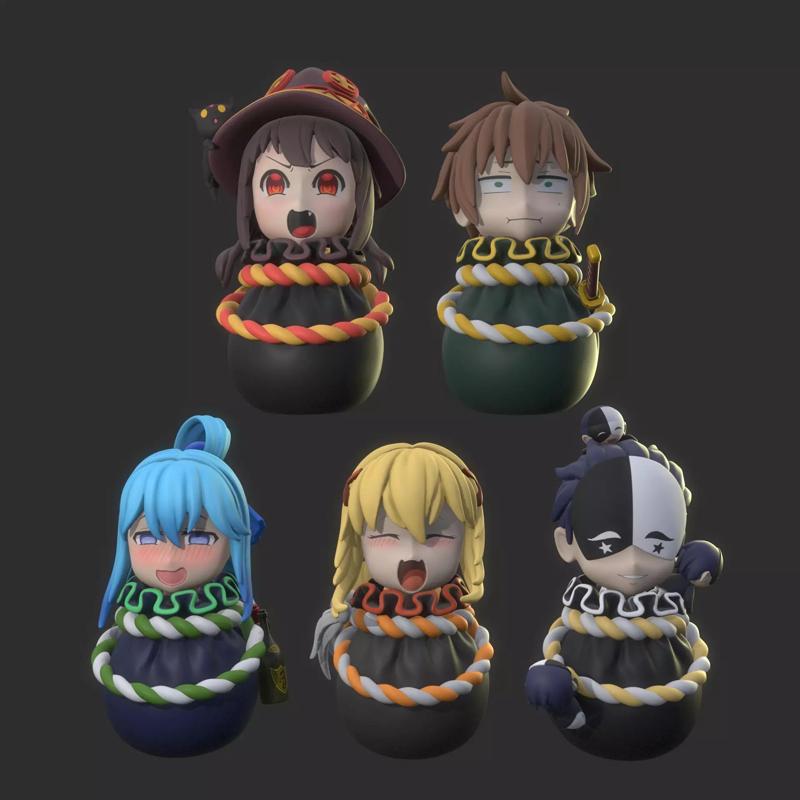Konosuba heroes in the bags 3D Model Collection