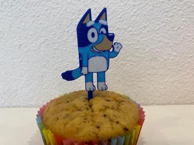 Bluey Muffin Cake Topper