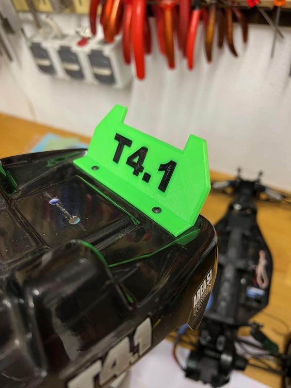 team associated T 4.1 RC Car Spoiler with lettering