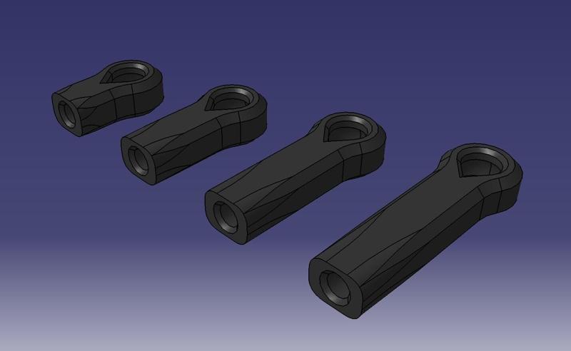 MMC Printable RC drift Balljoints [10mm, 15mm, 20mm, 25mm]