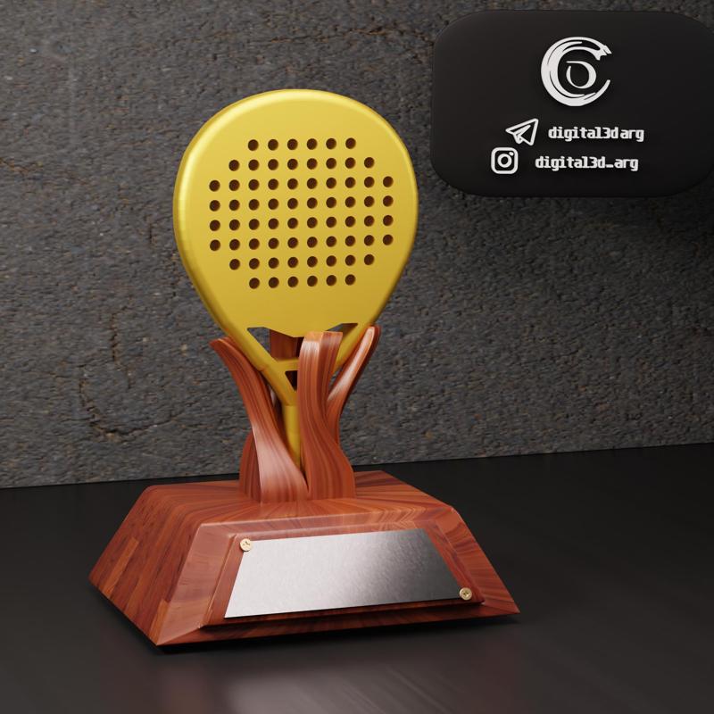 CUSTOMIZABLE PADEL TROPHY 🎾🥎🏓🏸 09