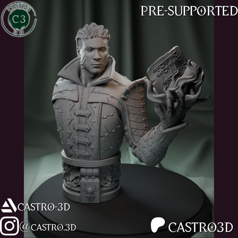 Wyll - Blade Of Frontier - Baldurs Gate 3 Bust Collection 3D print model