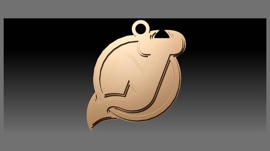 NHL new jersey devils keychain shield color printable