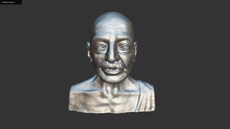 Gandhi by Enrique Garcia 3DP