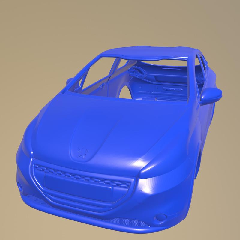 PEUGEOT 208 GTI 2013 PRINTABLE CAR BODY