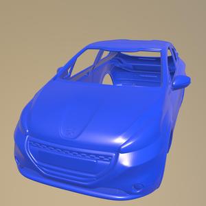 PEUGEOT 208 GTI 2013 PRINTABLE CAR BODY