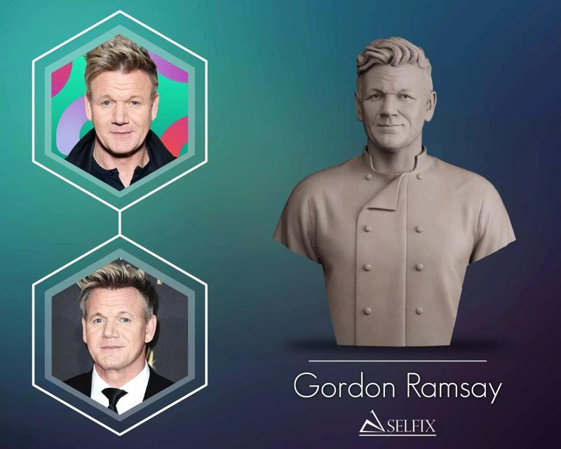 Gordon Ramsay Bust Sculpture