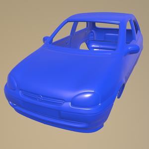 Opel Corsa  B hatchback 1998 PRINTABLE CAR BODY