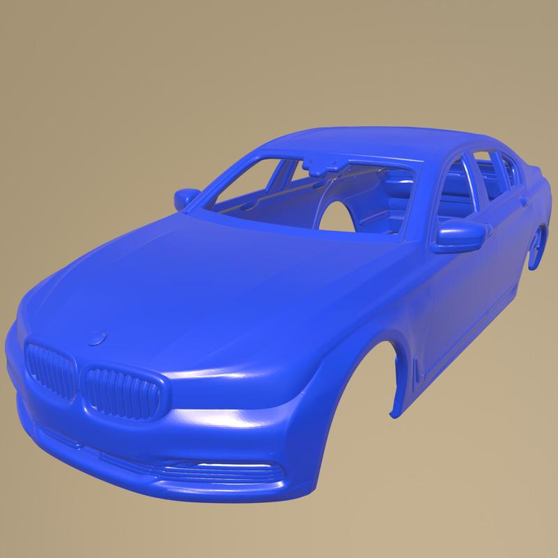 BMW 7-series Le 2015 PRINTABLE CAR BODY