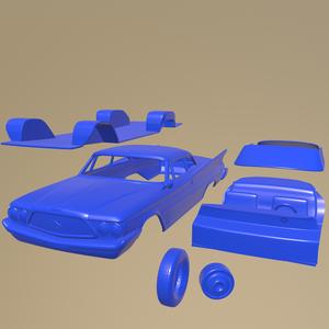 Chrysler Saratoga hardtop coupe 1960 PRINTABLE CAR IN SEPARATE PARTS
