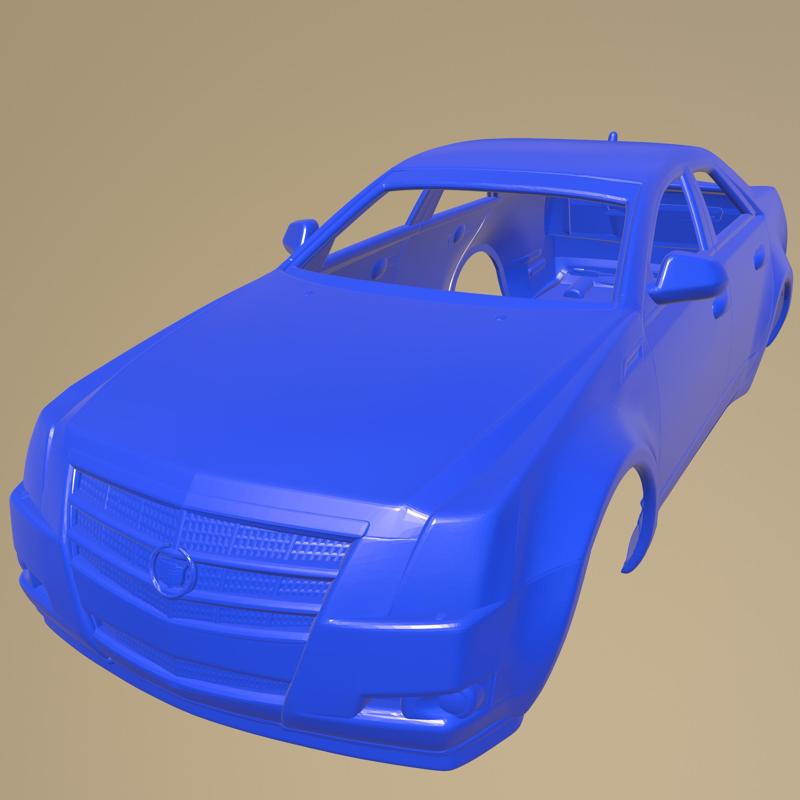 Cadillac CTS 2008 PRINTABLE CAR BODY