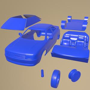 AUDI COUPE 8B 1988 PRINTABLE CAR IN SEPARATE PARTS